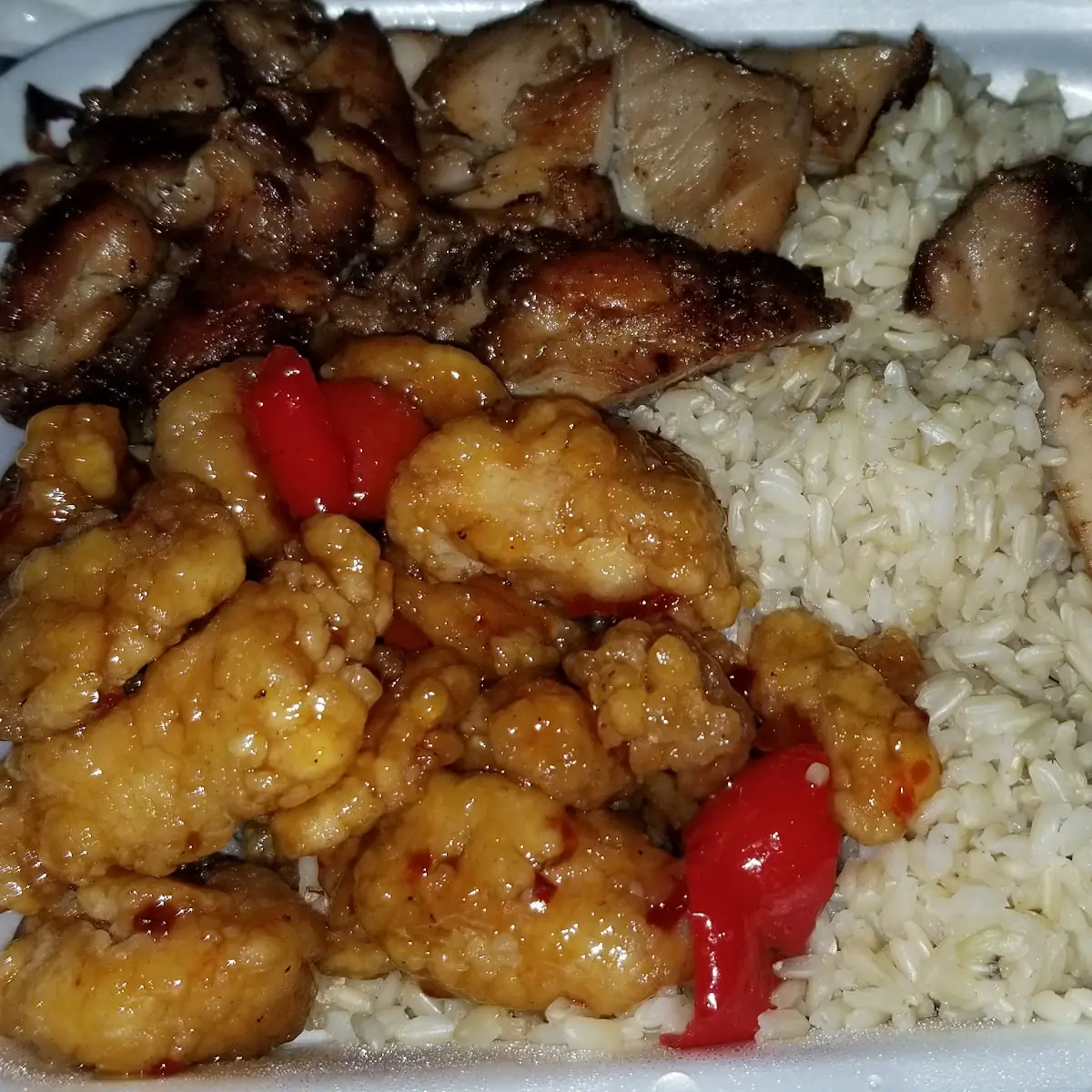 Teriyaki Chicken Brown Rice & Star Fire Chicken