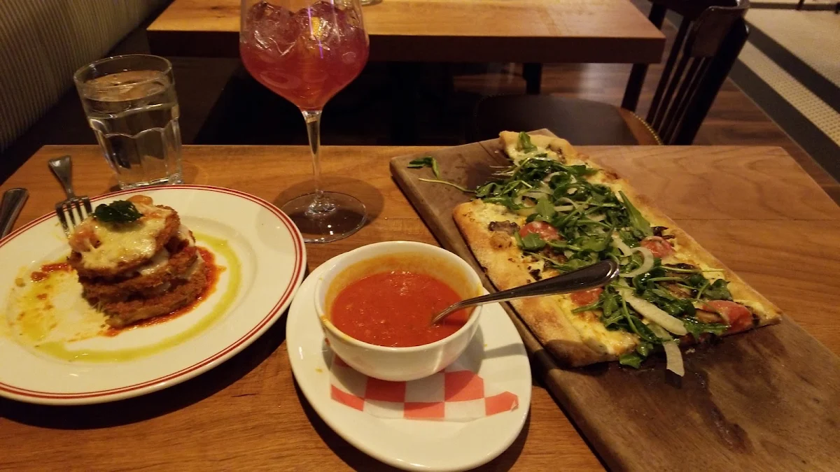 Forager Pizza and Eggplant Parm