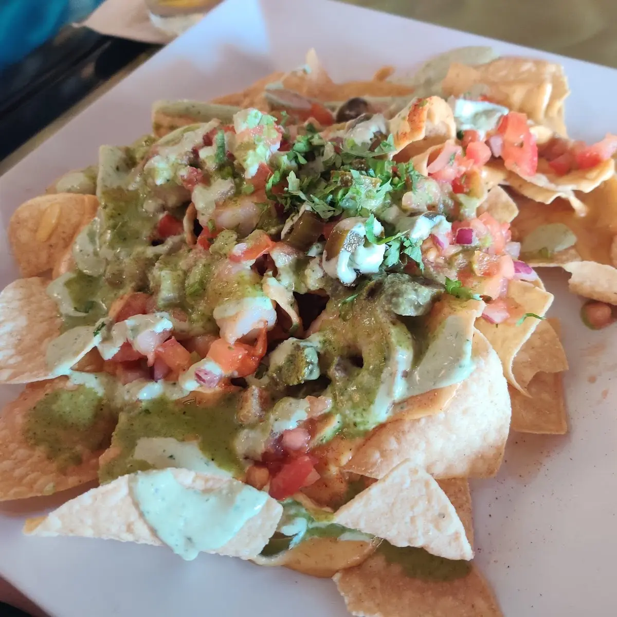 Grilled Shrimp Beach Nachos