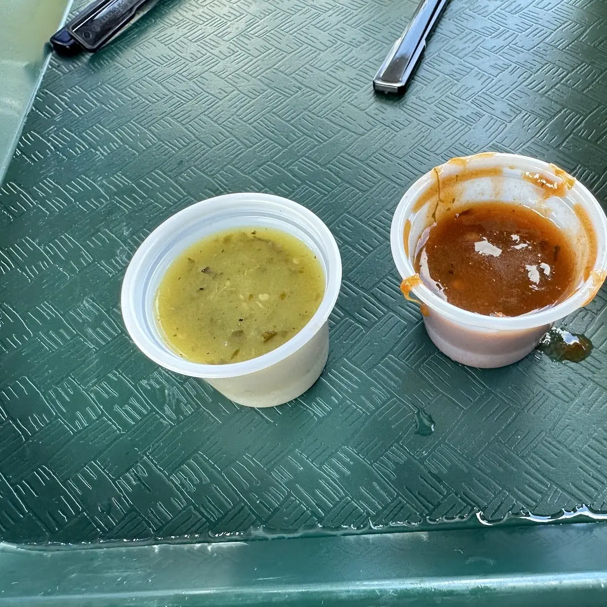 Salsa Verde and Salsa Rojo