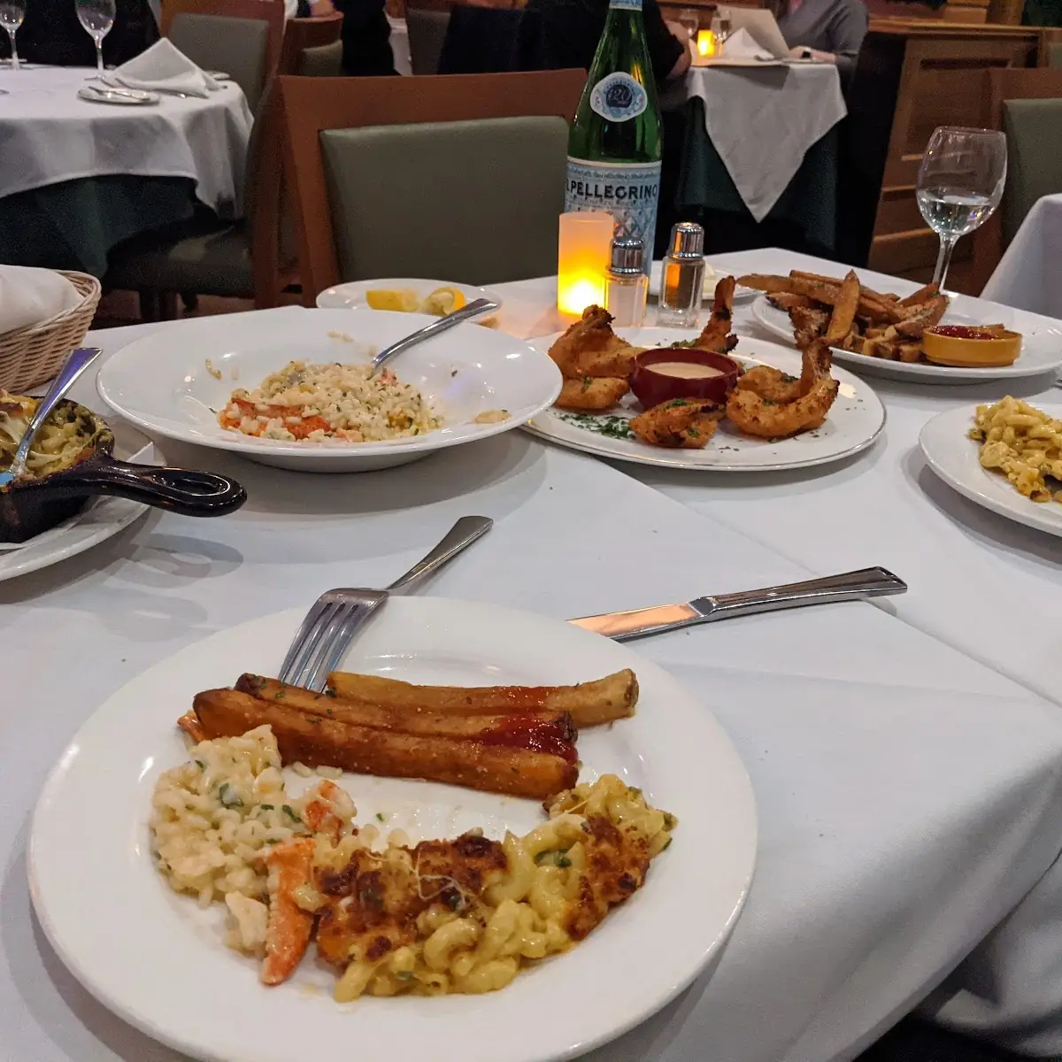 Fries Mac & Cheese Fried Shrimp Lobster Risotto