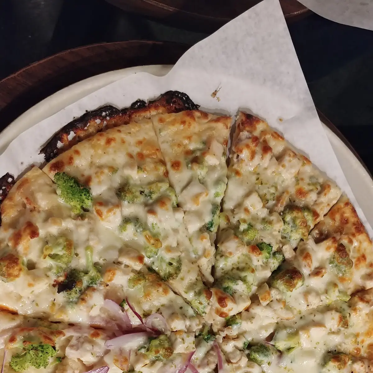 Chicken Alfredo Pizza