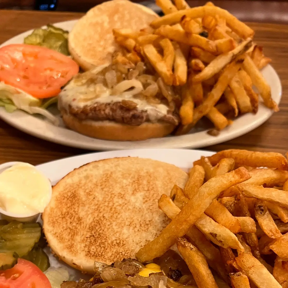 Half Pound Cheeseburger and Fries with Cheese