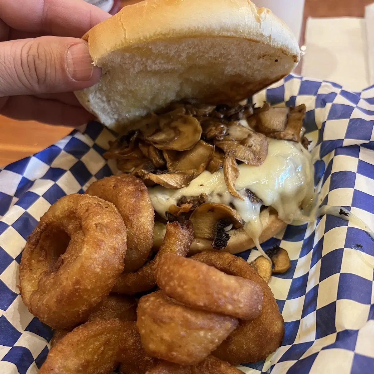 Swiss Mushroom Burger