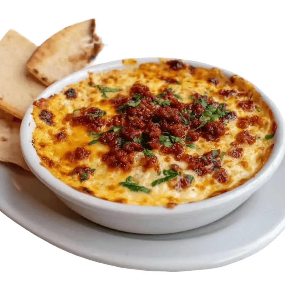 Melted Cheese with Chorizo