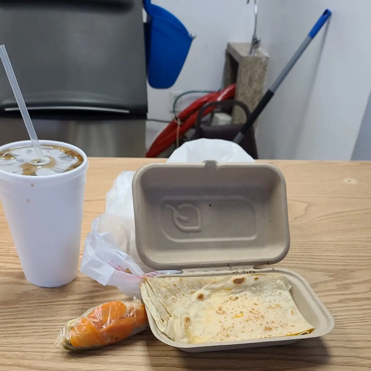 Cheese Quesadilla & a Coke