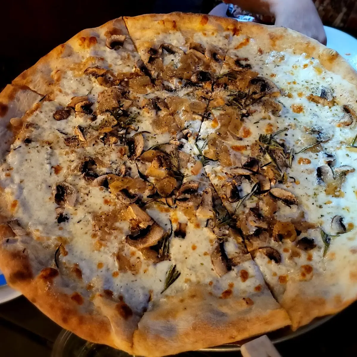 Carmelized Onion & Mushroom Pizza