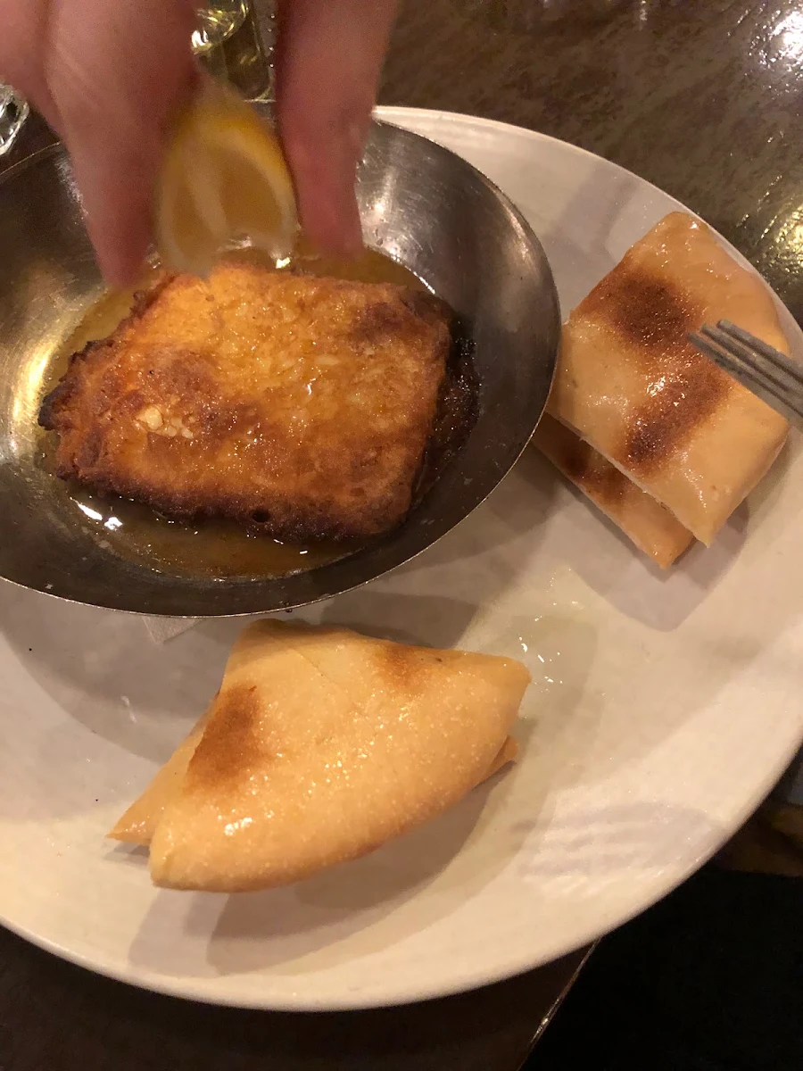 Saganaki, Gino's Restaurant