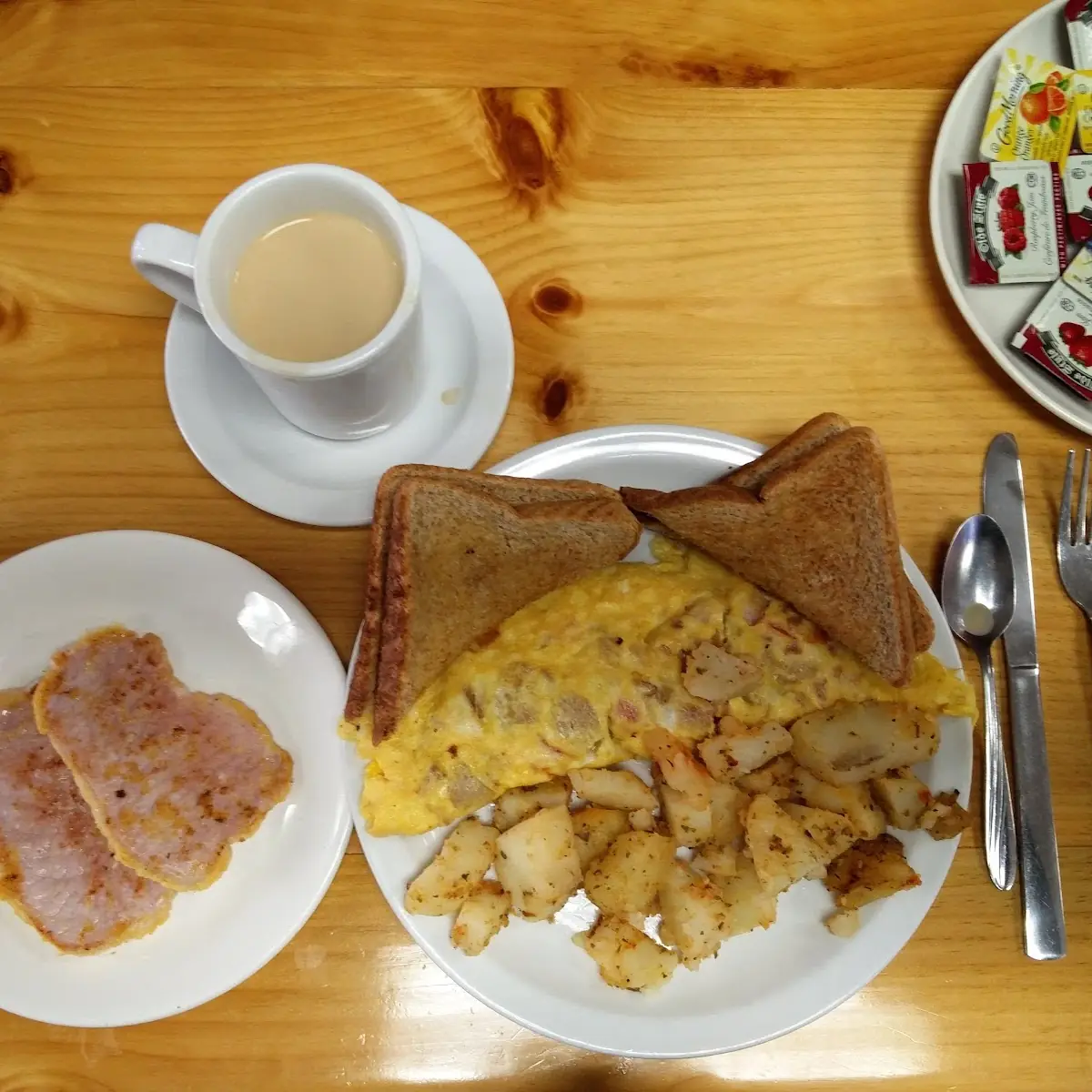 Canadian Bacon, Scoops Restaurant Breakfast and Lunch