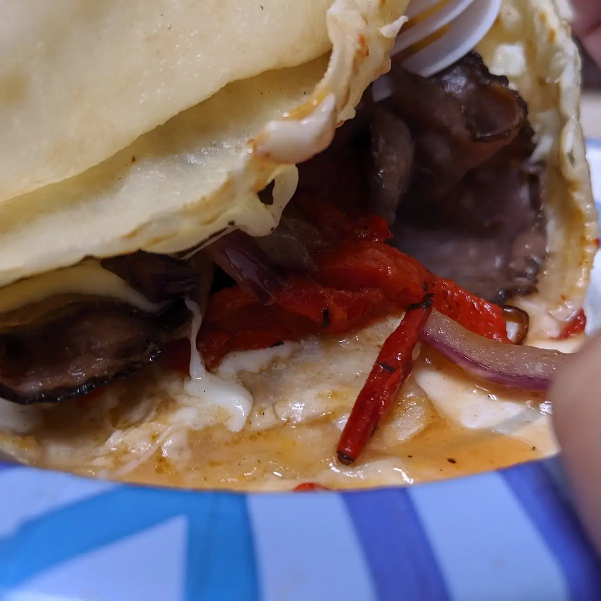 Philly Cheese Steak Crepe