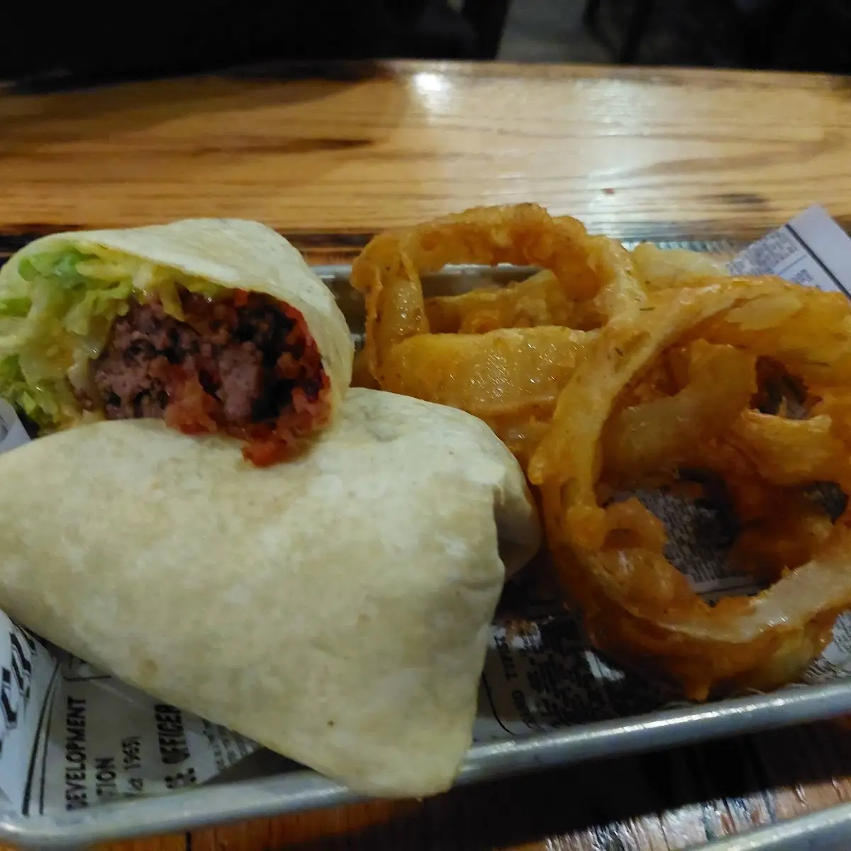 Bacon Cheeseburger Wrap