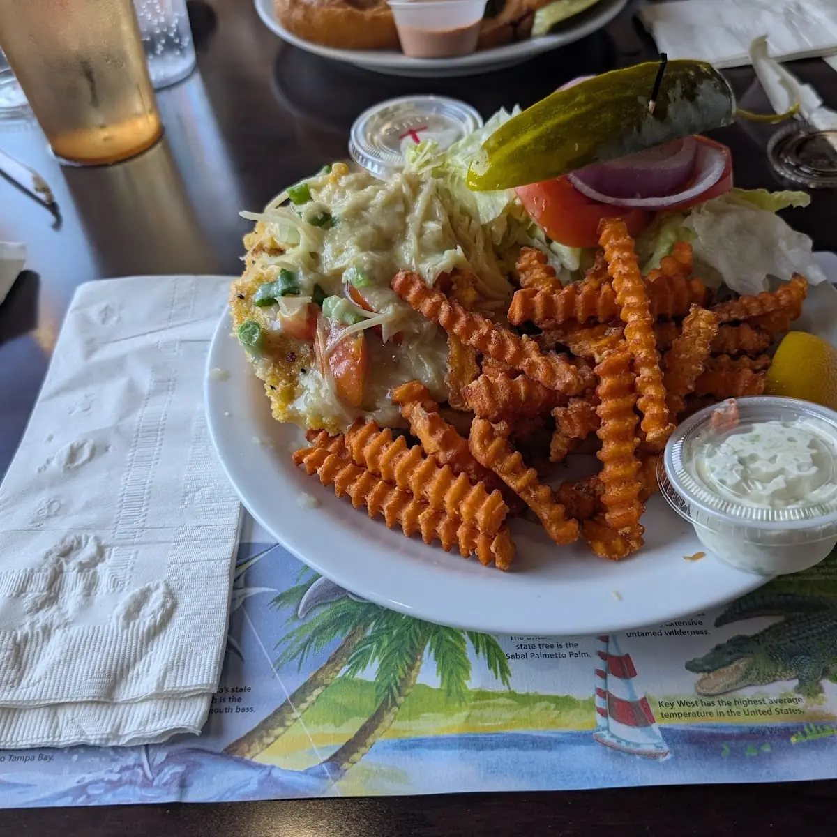 Key Lime Fish Sandwich