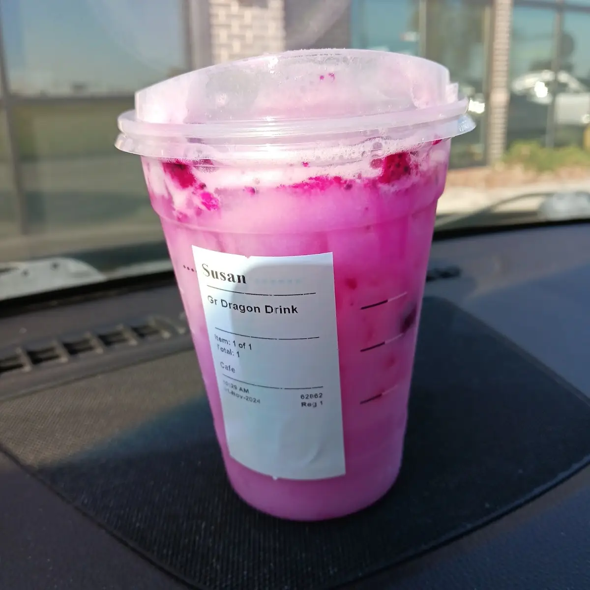 Mango Dragon Fruit Refreasher with Coconut Water