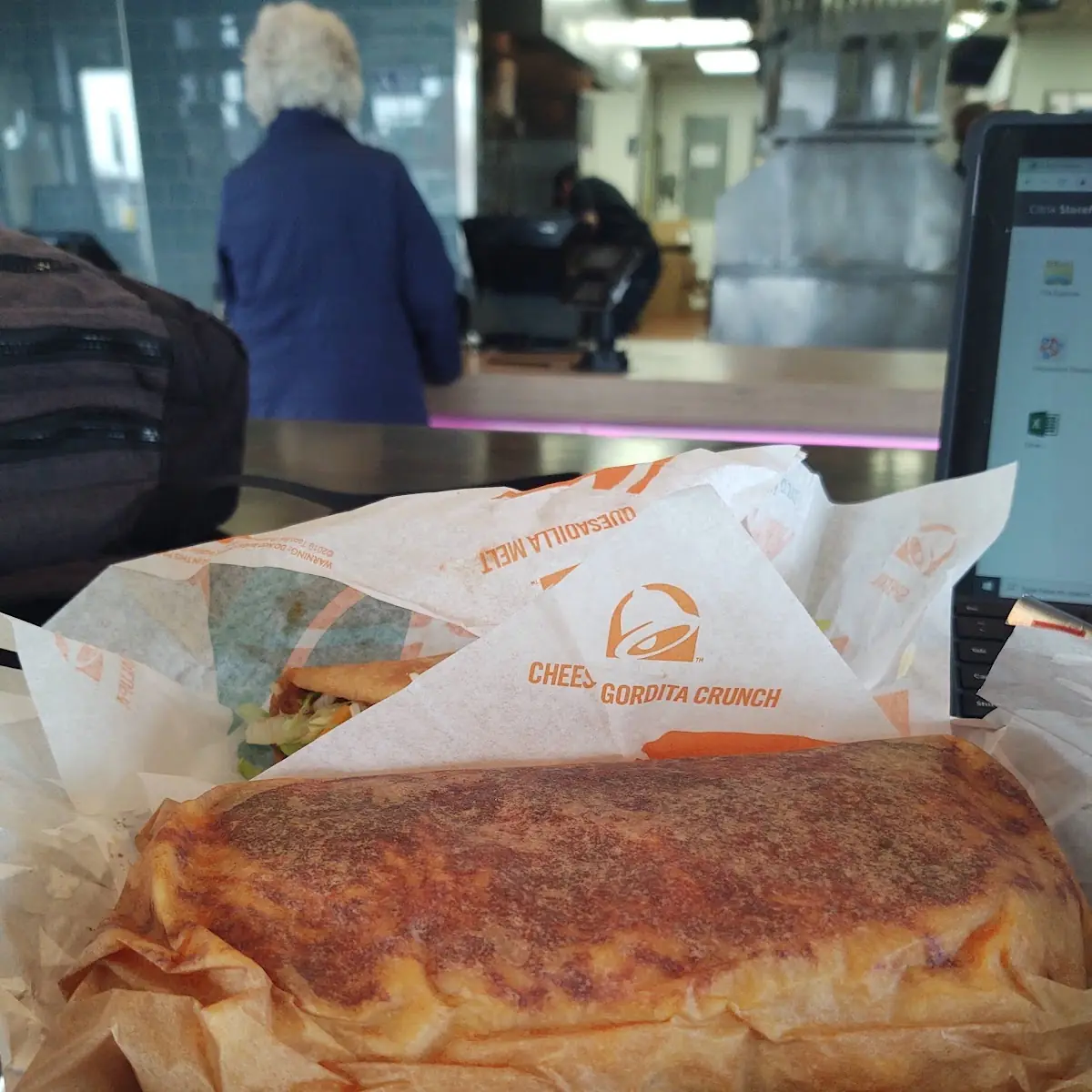 Double Steak Grill Cheese Burrito