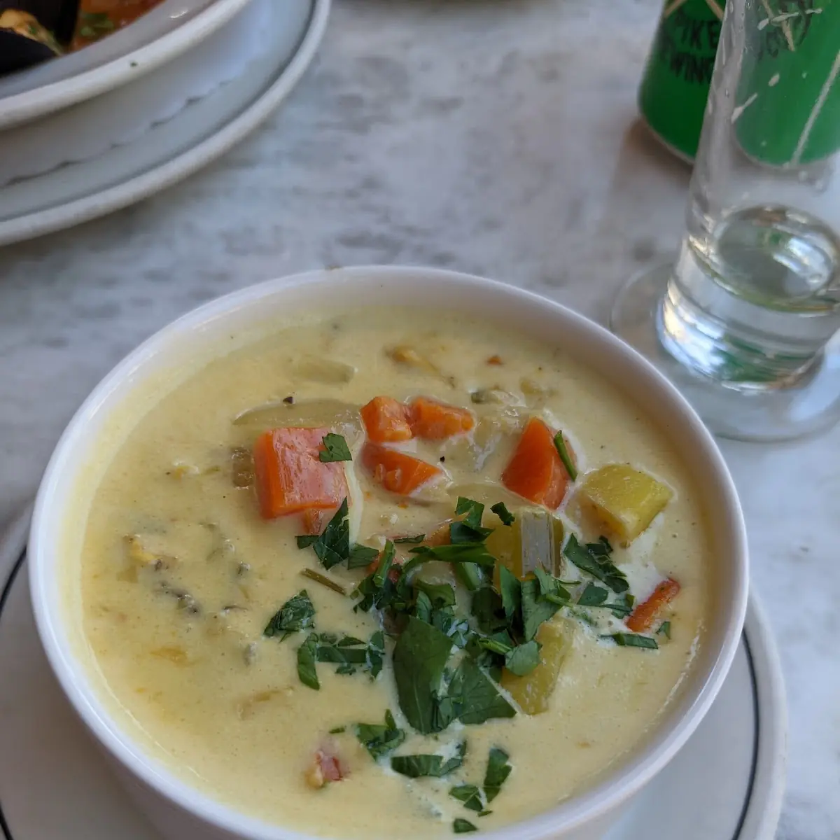 Saffron Clam Chowder