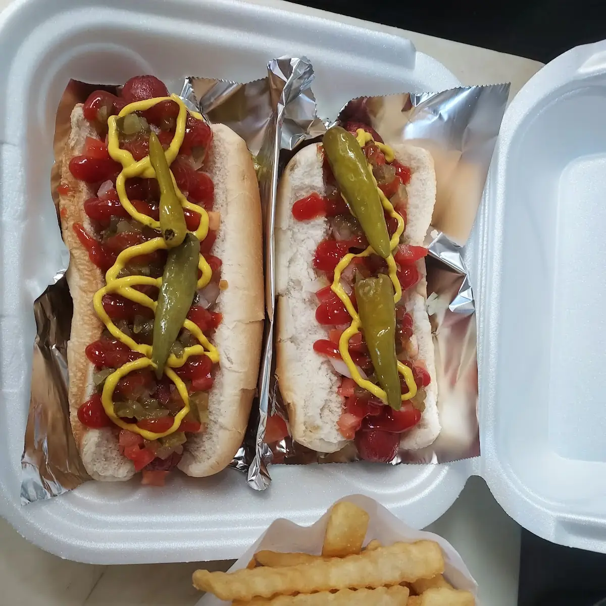 Hot Dog with Fries