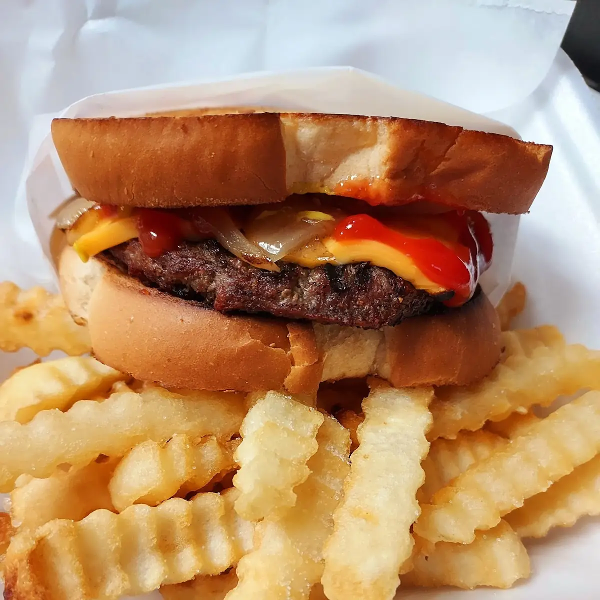 Patty Melt w Fríes