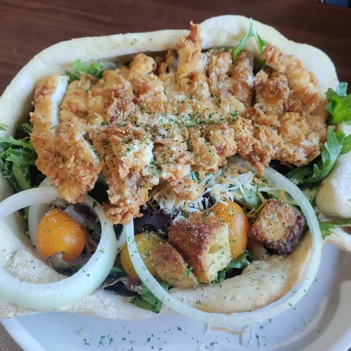 Fried Chicken Salad Bread Bowl