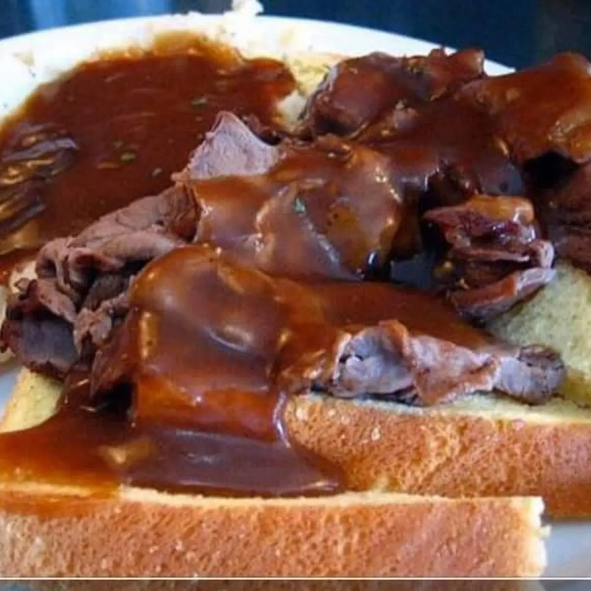 Open Faced Roast Beef