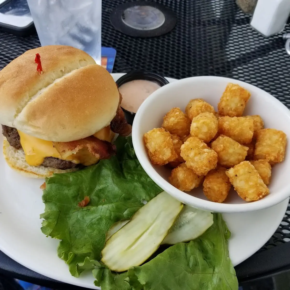 Bacon Cheeseburger and Fries
