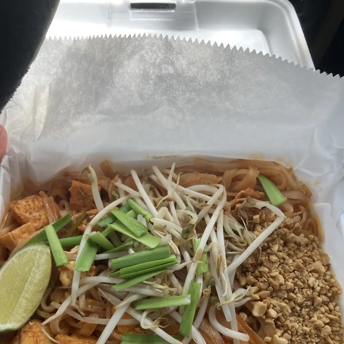 Chicken Pad Thai with Sprouts