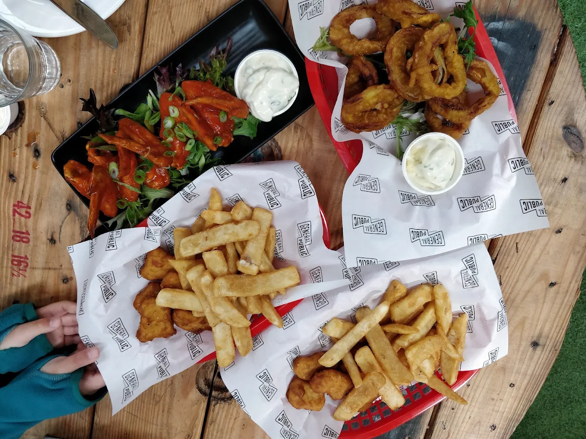 Buffalo Wings Chicken Nuggets Beetroot Salad