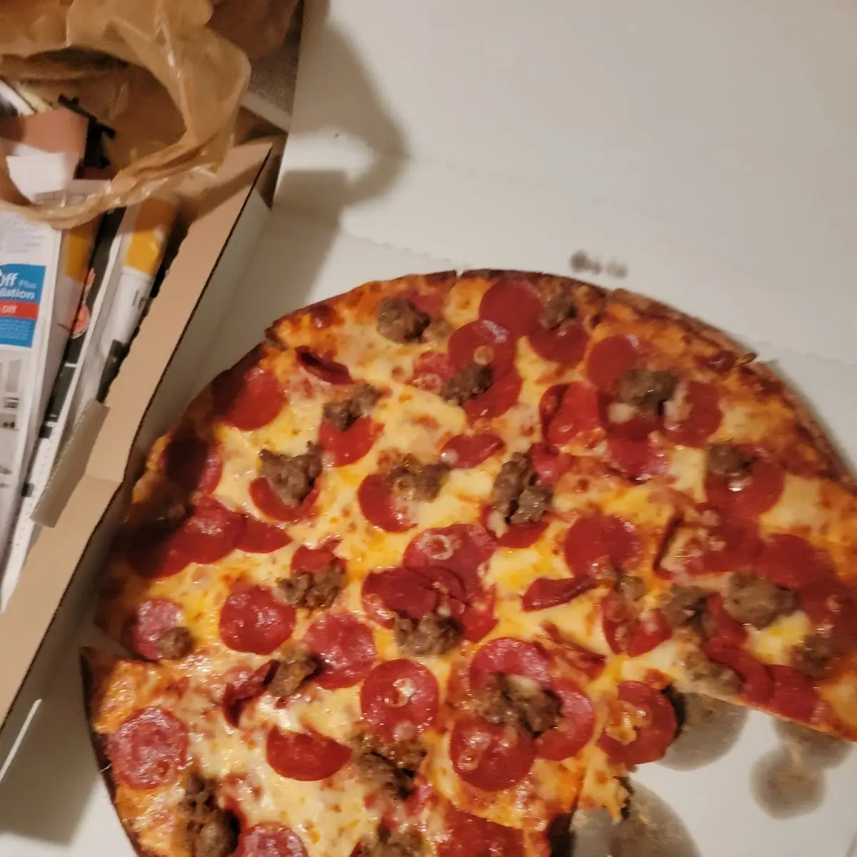 Cheese Sausage Pepperoni Pizza