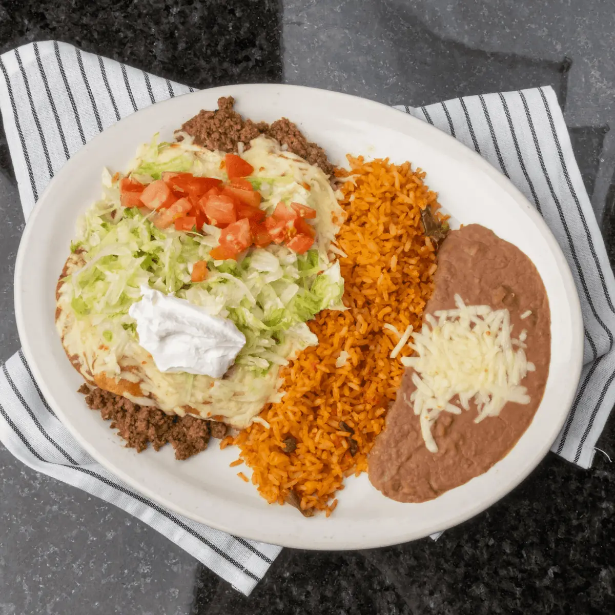 Rice and Refried Beans