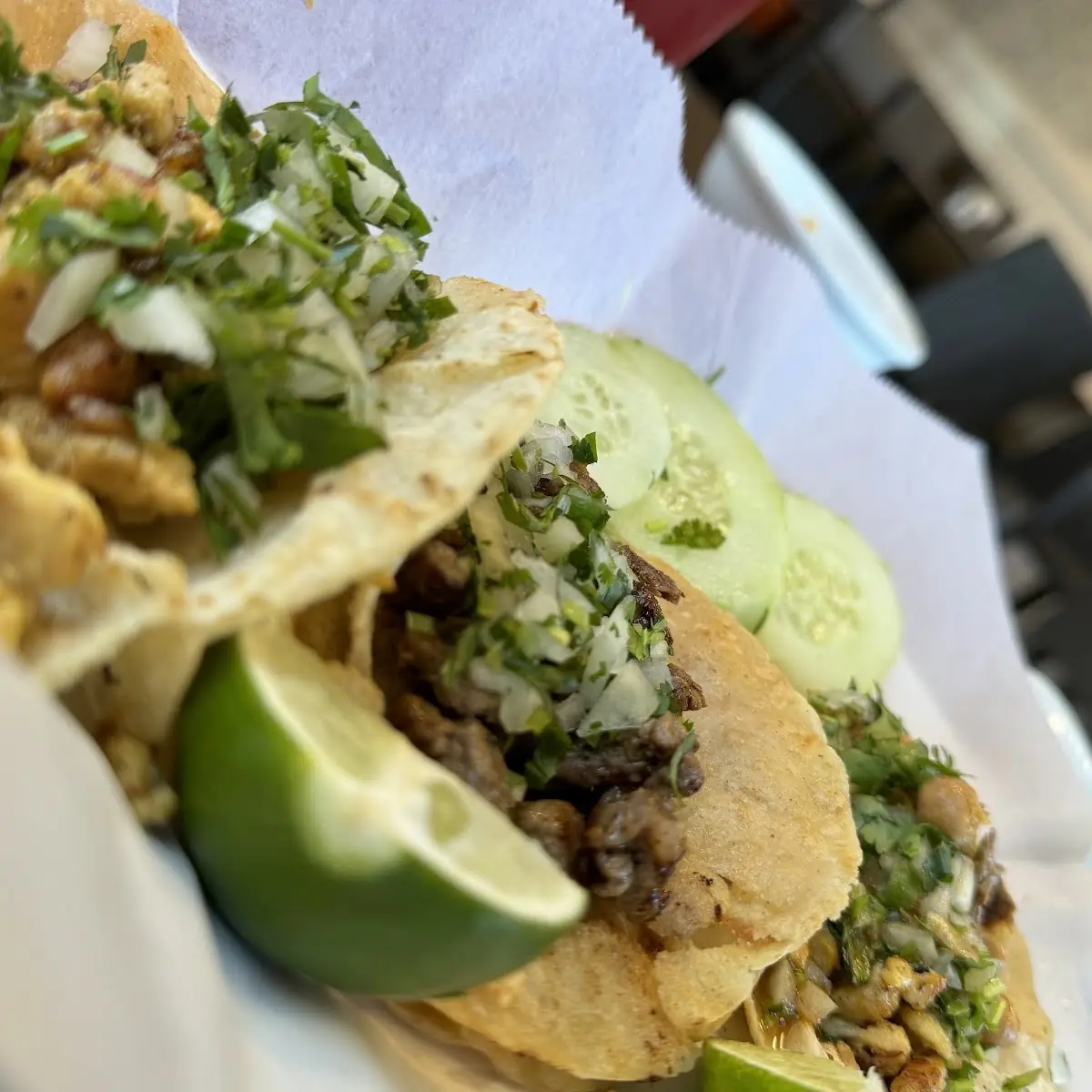Assorted Street Tacos with Cilantro