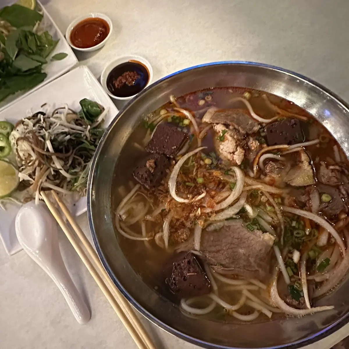 Beef Pho with Bean Sprouts