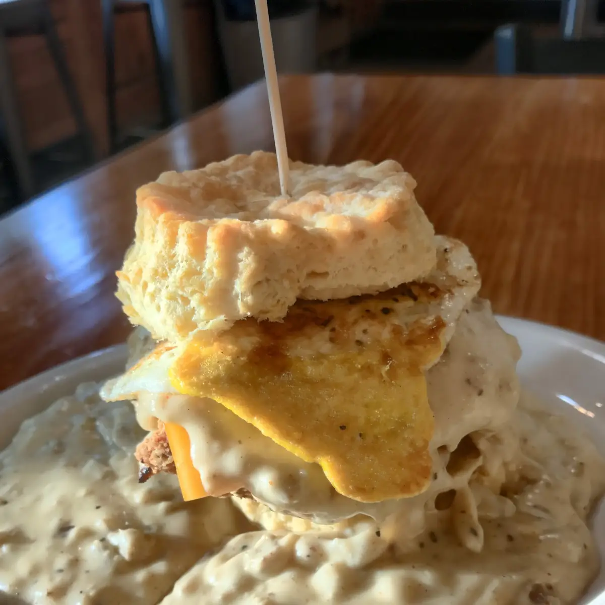 Sticky Maple Chicken Biscuit