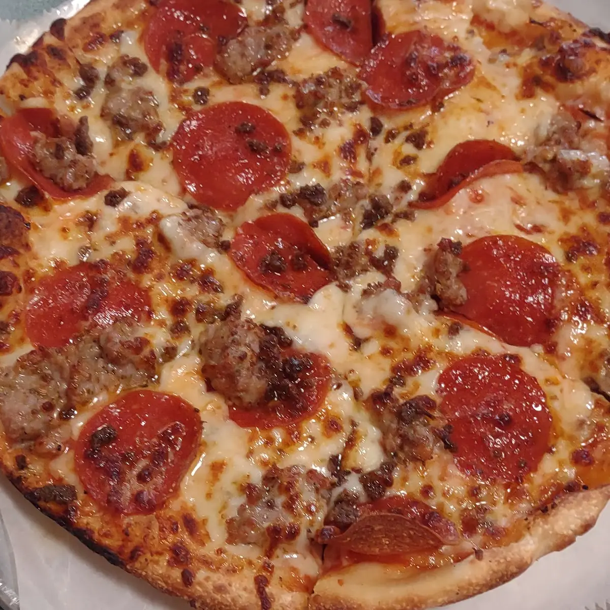 Pepperoni Beef & Sausage Pizza
