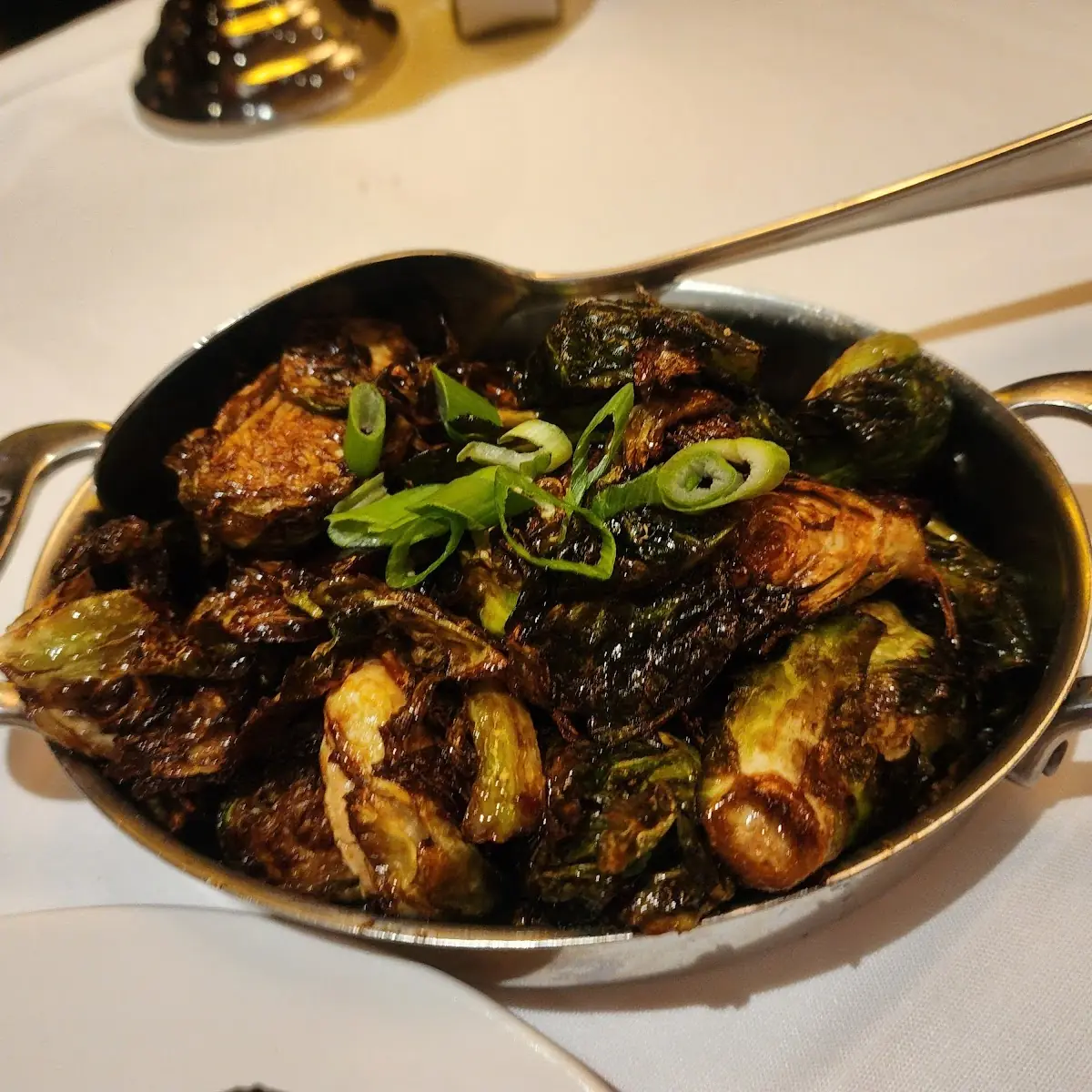 Soy Glazed Brussels Sprouts with Bacon