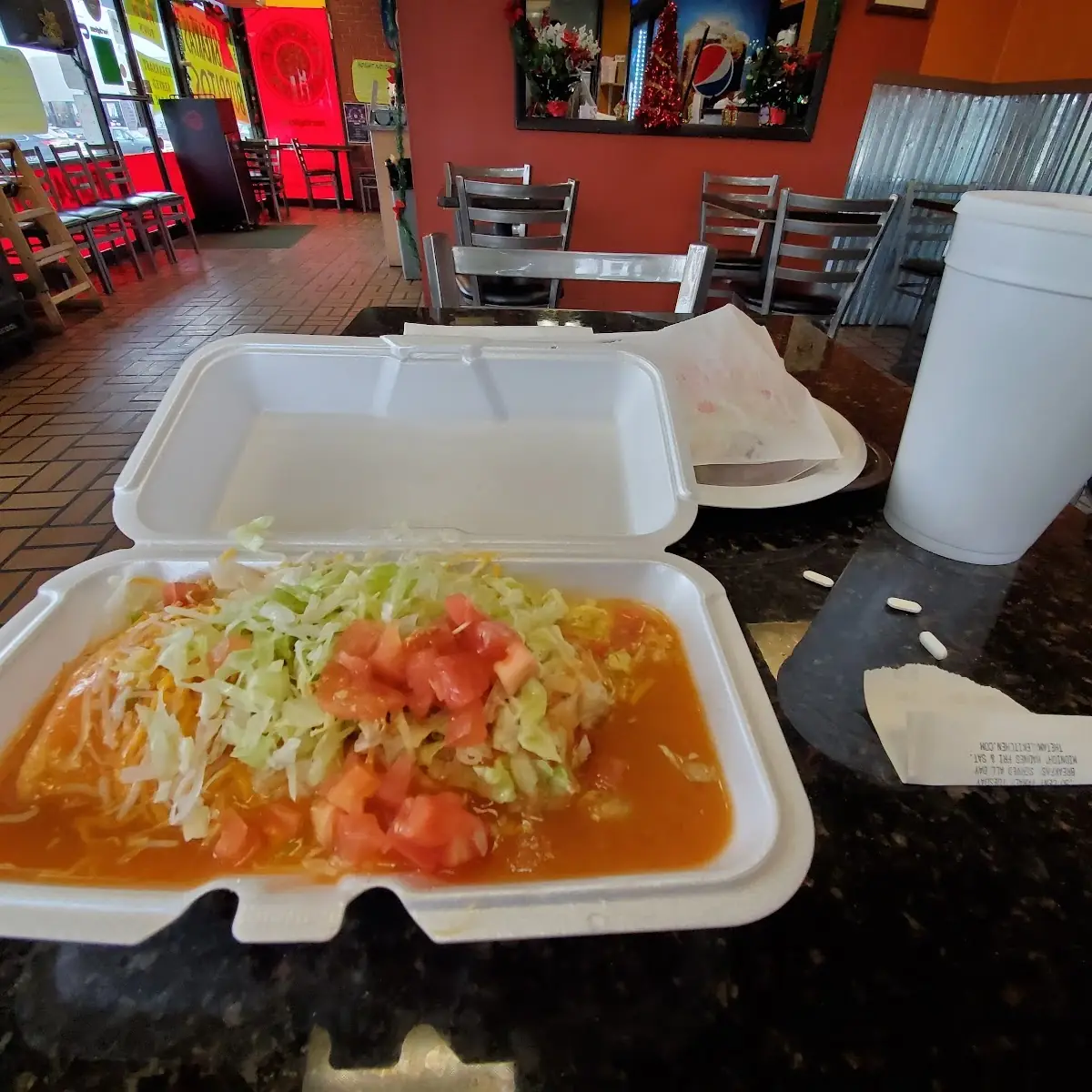 Smothered Beef and Bean Burrito