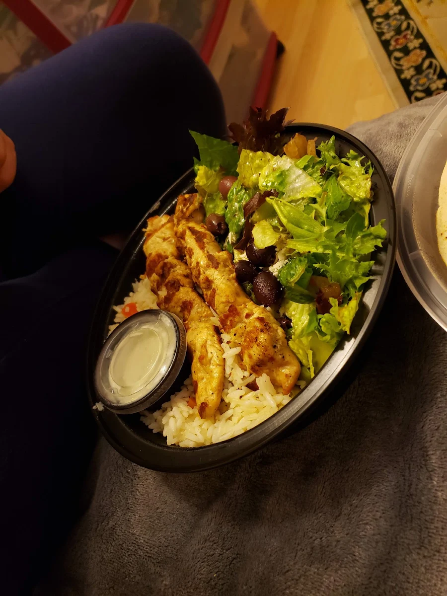 Chicken Souvlaki Plate, Mezza Lebanese Kitchen