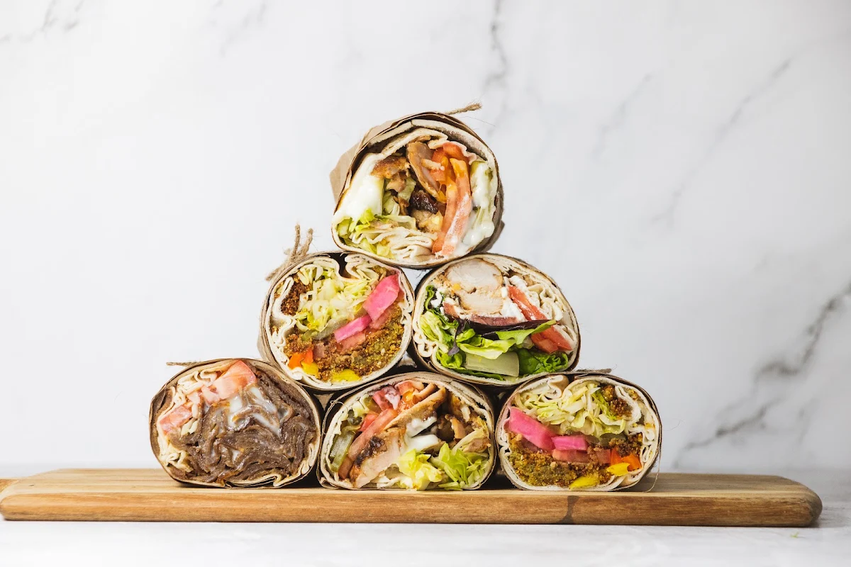 Chimi-Tahini Steak Wrap, Mezza Lebanese Kitchen