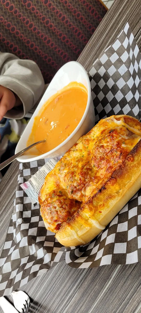 Meatball Sub and Brocoli Soup