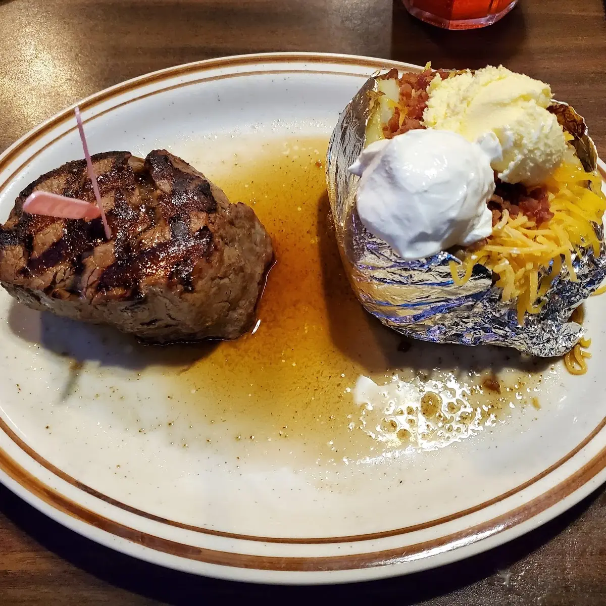 Filet with Loaded Baked Potato