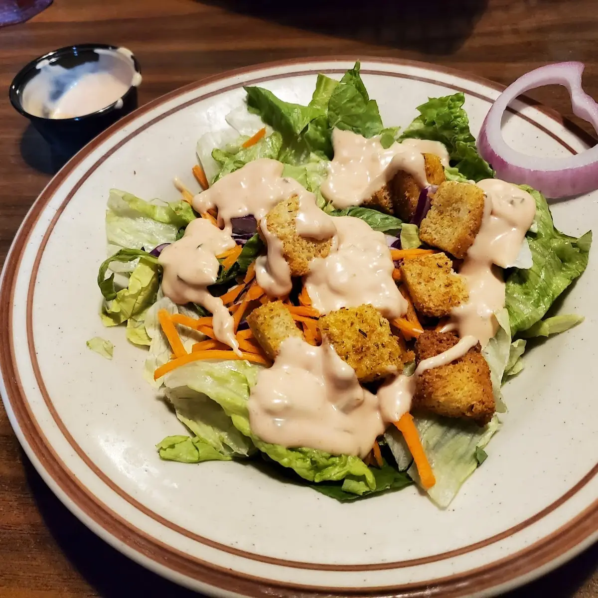 Salad with Thousand Island Dressing