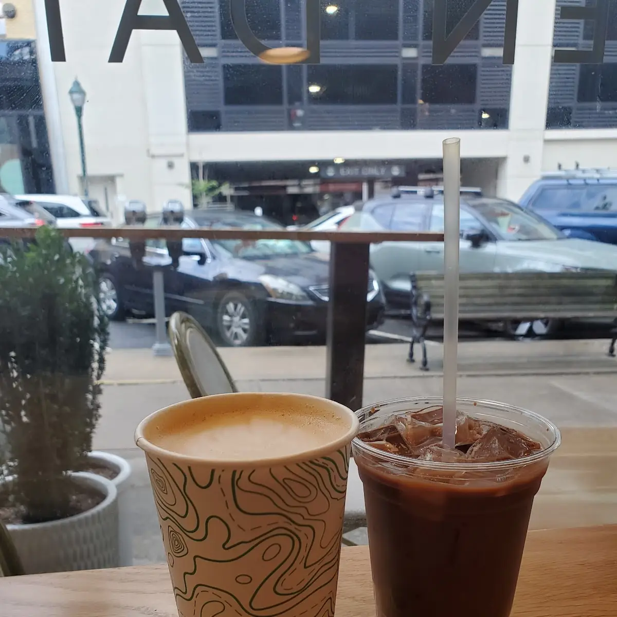 Maple Sea Salt Latte with Oat Milk Mocha