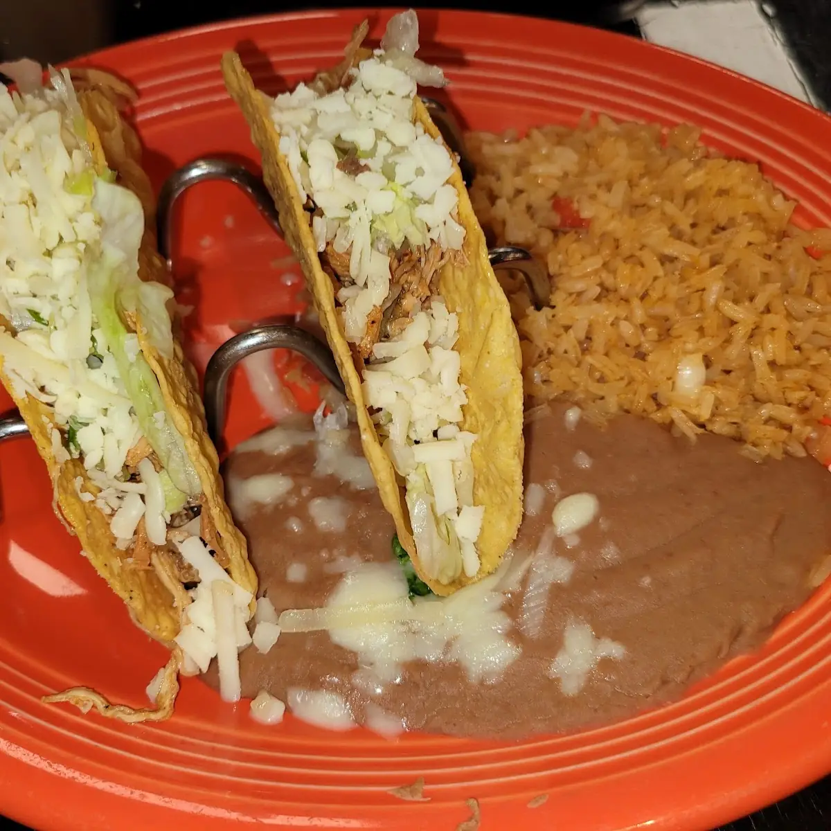 Chicken Hard Taco Plate