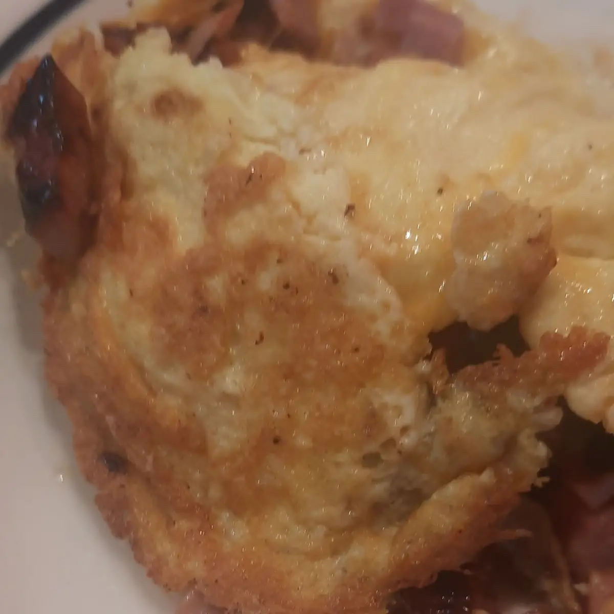 Ham and Cheddar Cheese Omelete