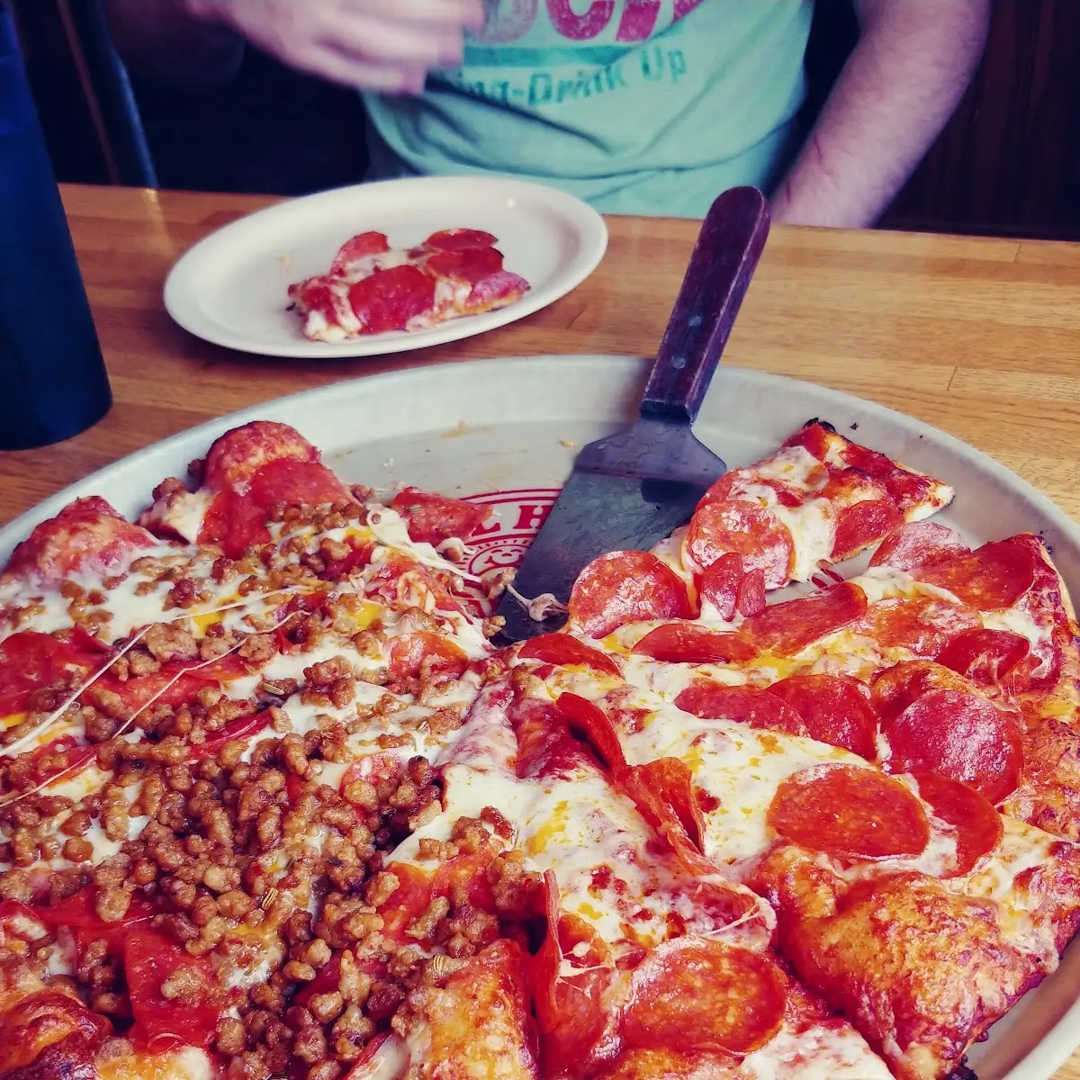 Sausage and Pepperoni Pizza
