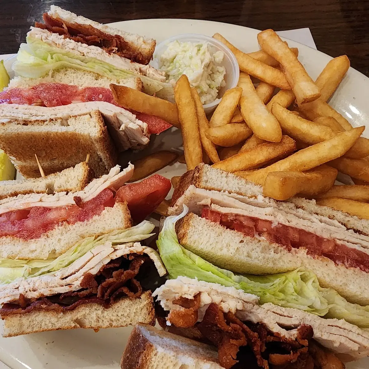 Turkey Bacon Club Sandwich