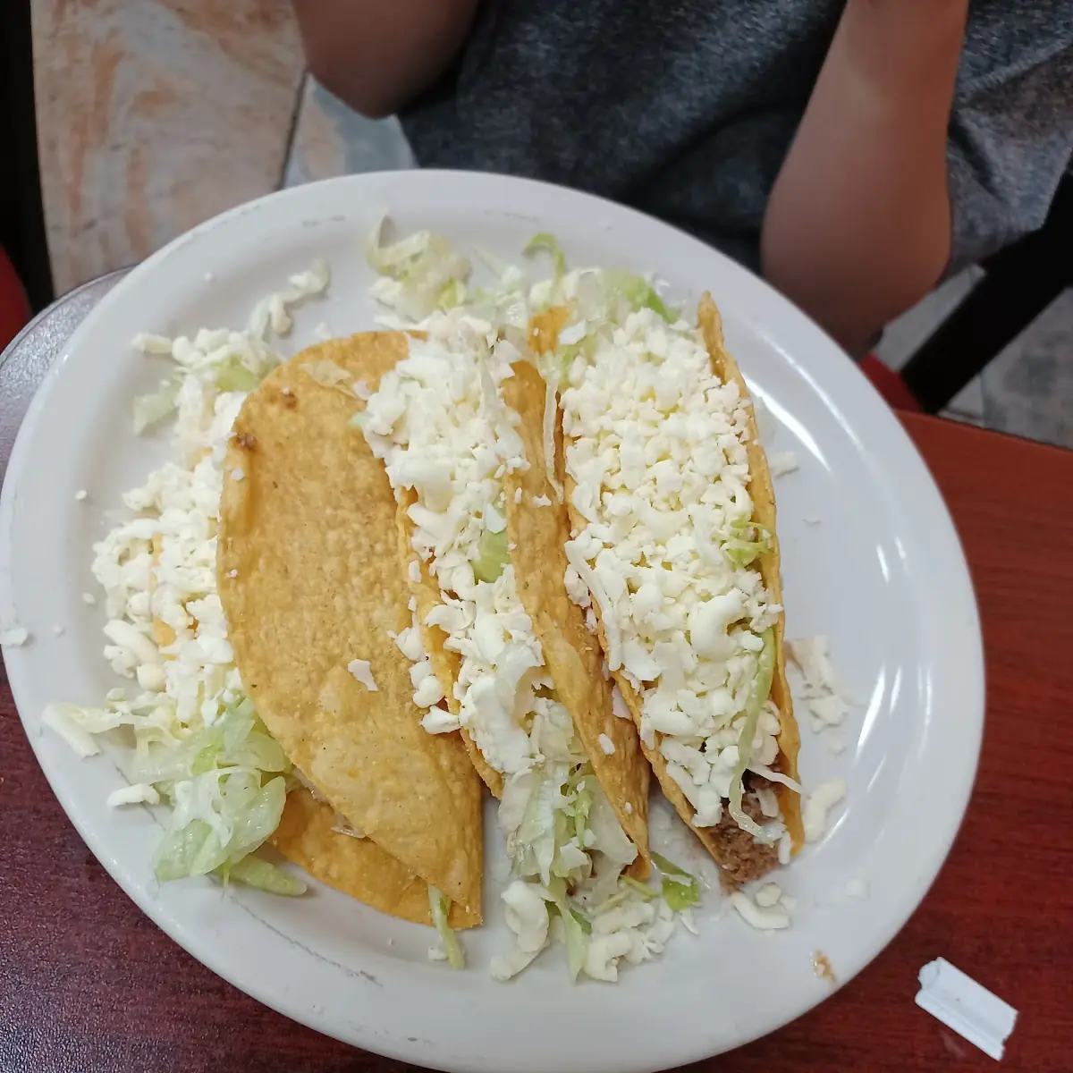 Three Crunchy Tacos