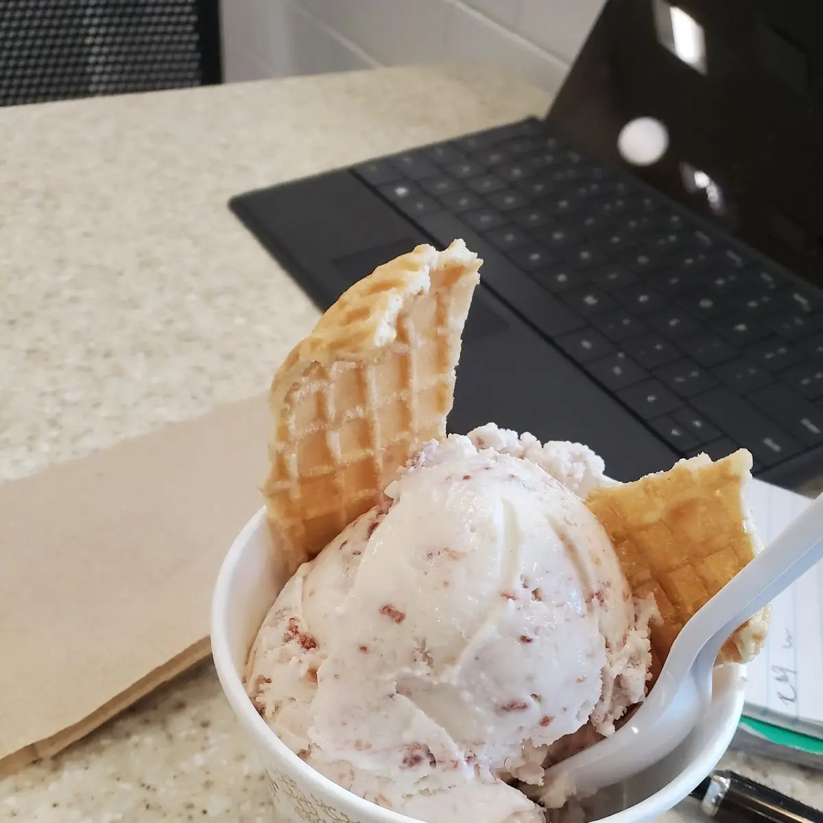 Strawberry Ice Cream Cone