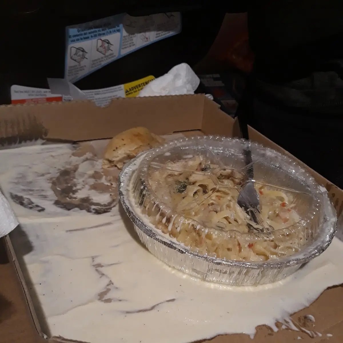 Chicken Alfredo That Spilled All over My Car