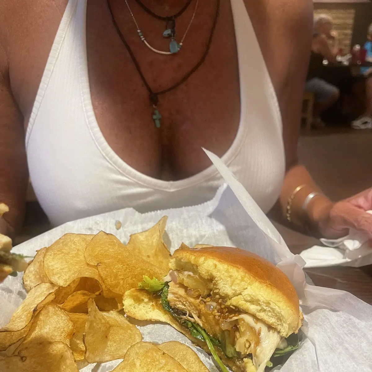 Chicken Sandwich with Pineapple