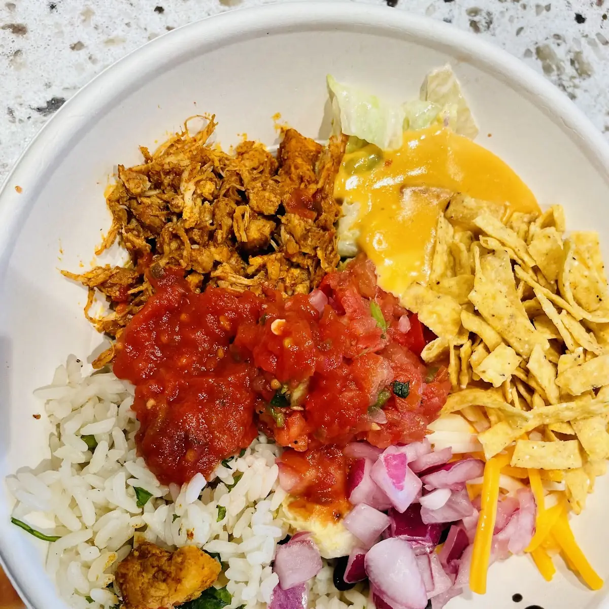 Pulled Chicken Burrito Bowl