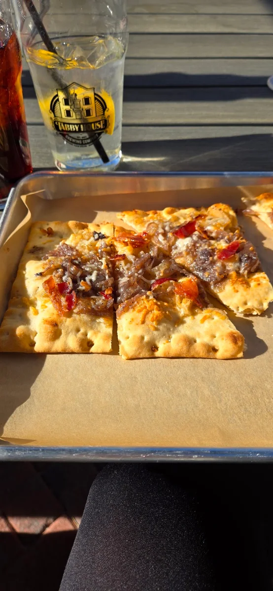 Caramelized Onion Flatbread Pizza